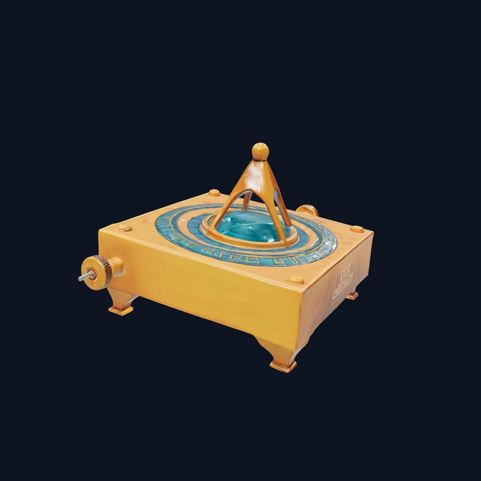 Golden Astro Sundial model pack